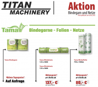 TITAN Aktion „Bindegarn, Folien und Netze“